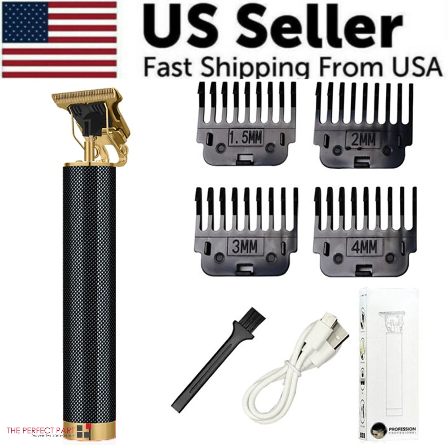 Professional Hair Clippers Trimmer Cutting Beard Cordless Barber Shaving Machine