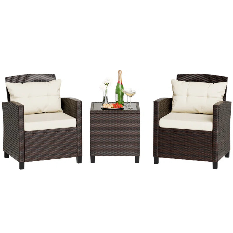 Arlayne 2 - Person Outdoor Seating Group with Cushions