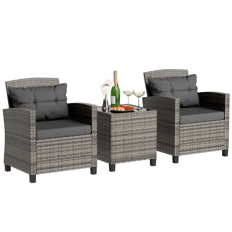 Arlayne 2 - Person Outdoor Seating Group with Cushions