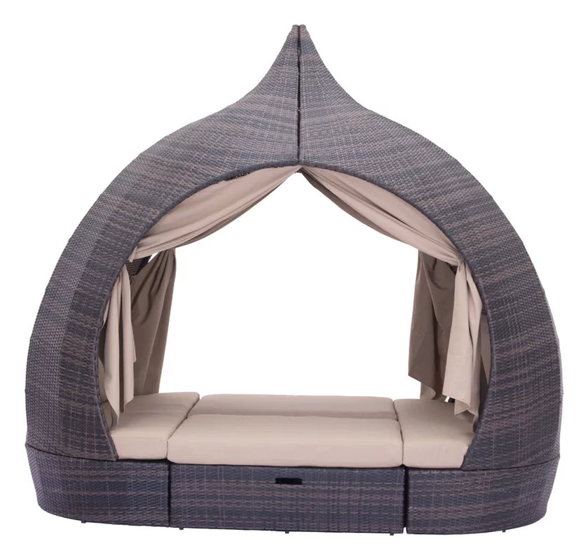 Florien 107.5'' Wicker Outdoor Patio Daybed