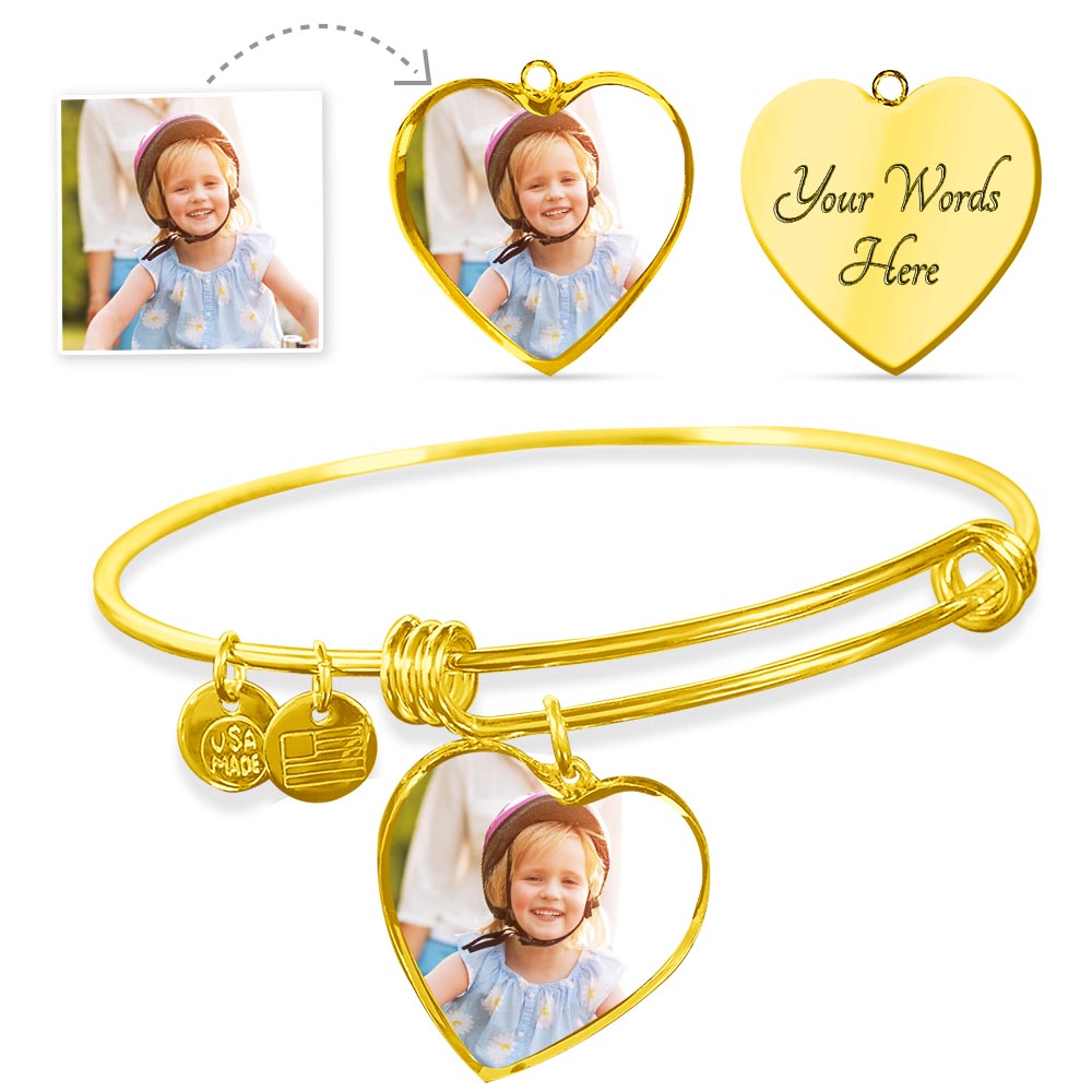 Heartstrings Connection: Create Your Own Custom Heart Bangle with a Touching Message Card