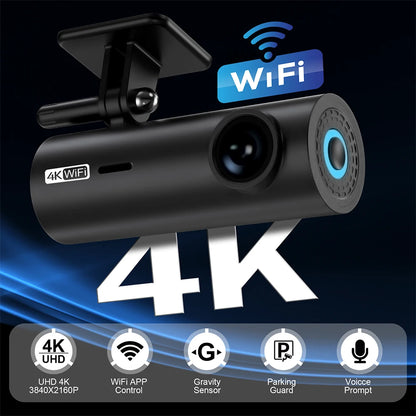 LF10 Front 4K Dashcam Loop Recording and Auto Overwriting Car Video Recorders Time Overprint Video Playback Dash Cams